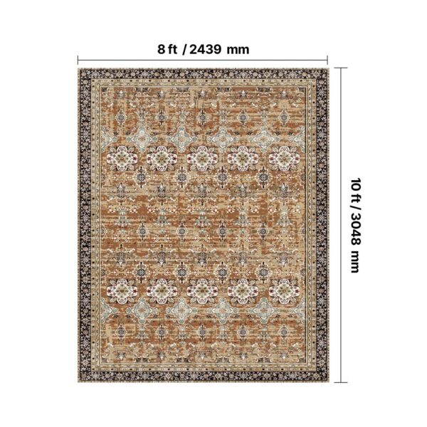 VEVOR Flächenteppich 2439x3048 mm Kurzflor, waschbarer Wohnzimmerteppich, rutschfester Teppich – Bild 3 VEVOR Flächenteppich 2439x3048 mm Kurzflor, waschbarer Wohnzimmerteppich, rutschfester Teppich – Bild 3