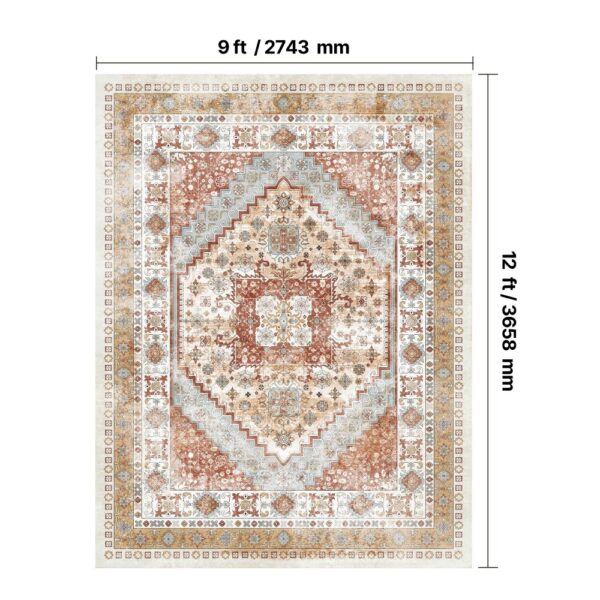 VEVOR Flächenteppich, 2743 x 3658 mm Kurzflor, waschbarer Teppich, rutschfester Wohnzimmerteppich – Bild 3 VEVOR Flächenteppich, 2743 x 3658 mm Kurzflor, waschbarer Teppich, rutschfester Wohnzimmerteppich – Bild 3