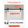 VEVOR Schiebetür im Scheunenstil Schiebetürsystem (914 x 2134 mm) aus hochfesten MDF-Platten – Bild 5
