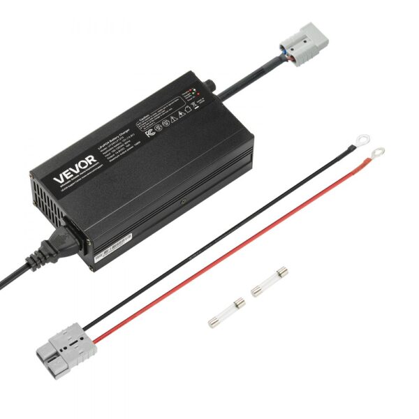 VEVOR 12 V 10 A Lithium-Batterieladegerät, 14,6 V DC Ladespannung, 0-V-Aktivierung