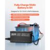 VEVOR 12 V 10 A Lithium-Batterieladegerät, 14,6 V DC Ladespannung, 0-V-Aktivierung – Bild 2