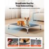 VEVOR erhöhtes Hundebett für große Hunde, kühlendes Haustierbett im Innen- und Außenbereich L Grau – Bild 2