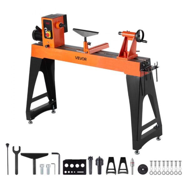 VEVOR Drechselbank, 2 PS, Drechselmaschine mit variabler Drehzahl von 150 bis 3200 U/min VEVOR Drechselbank, 2 PS, Drechselmaschine mit variabler Drehzahl von 150 bis 3200 U/min