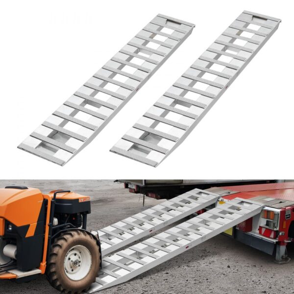 VEVOR Auffahrrampen Anhängerrampen 2 Stk. 240 x 38 cm Laderampen aus Aluminiumlegierung