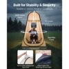 VEVOR Sportzelt, 1200 x 1200 x 1900 mm, Pop-up-Zelt für 1 Person, Campingunterstand für Veranstaltungen – Bild 3
