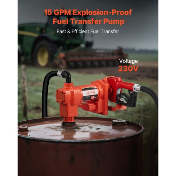 VEVOR Kraftstofftransferpumpe, 230V AC, elektrische Diesel-Transferpumpe, 57L /min – Bild 2