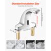 VEVOR berührungsloser Waschtischhahn (verchromtes Silber) Badezimmer – Bild 3