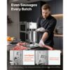 VEVOR manueller Wurstfüller 10 L vertikale Wurstfüllmaschine Fleischfüller mit 2 Geschwindigkeiten – Bild 2
