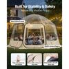 VEVOR Pop-up-Bubble-Zelt, 458 x 432 x 230 cm, transparentes Campingzelt, 540°-Panoramablick – Bild 3