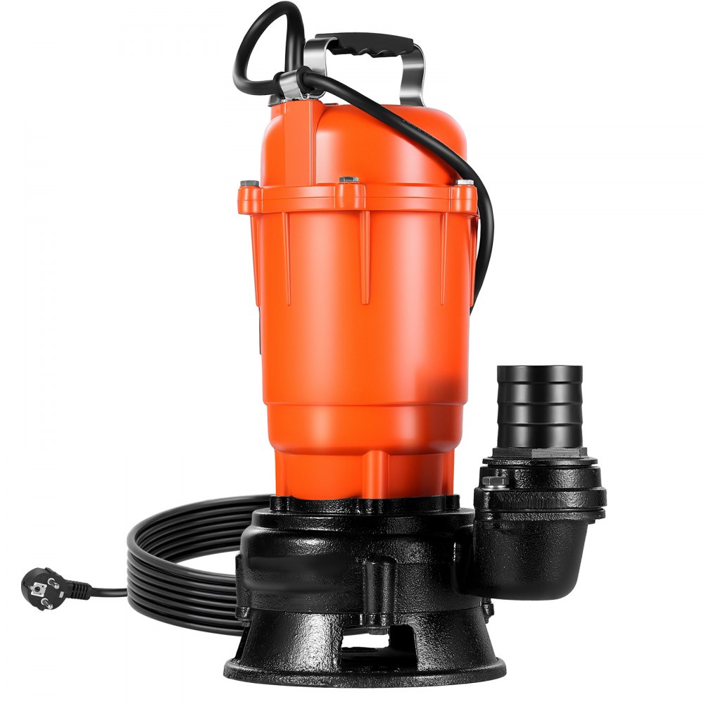 VEVOR 550W Tauchpumpe, 18000l/h, Gusseisen-Schmutzwasserpumpe mit 5,08cm Auslass