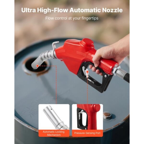 VEVOR Kraftstofftransferpumpe, 230V AC, elektrische Diesel-Transferpumpe, 76l/min – Bild 4
