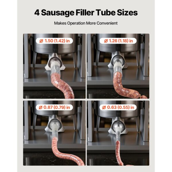 VEVOR elektrischer Wurstfüller 15 L Wurstfüllmaschine Fleischfüller mit stufenloser Geschwindigkeitsregelung – Bild 5 VEVOR elektrischer Wurstfüller 15 L Wurstfüllmaschine Fleischfüller mit stufenloser Geschwindigkeitsregelung – Bild 5