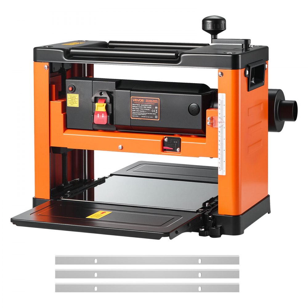 VEVOR Dickenhobel, 330 mm Arbeitstisch, 2 kW, Motordrehzahl von 23500 U/min