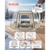 VEVOR Pop-up-Bubble-Zelt, 336x305x220 cm, transparentes Campingzelt, 540°-Panoramablick – Bild 2