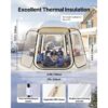 VEVOR Pop-up-Bubble-Zelt, 336x305x220 cm, transparentes Campingzelt, 540°-Panoramablick – Bild 5