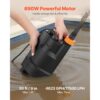 VEVOR 690W Tauchpumpe, 17500L/h, PP-GF20 Schmutzwasserpumpe für Abwasser – Bild 2