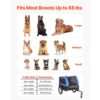 VEVOR Hundeanhänger, bis zu 40 kg, Fahrradanhänger für kleine & große Hunde, 1320x715x750 mm – Bild 3