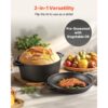 VEVOR Dutch Oven aus Gusseisen, 2 in 1 Schmortopf mit Bratpfannendeckel – Bild 4 VEVOR Dutch Oven aus Gusseisen, 2 in 1 Schmortopf mit Bratpfannendeckel – Bild 4