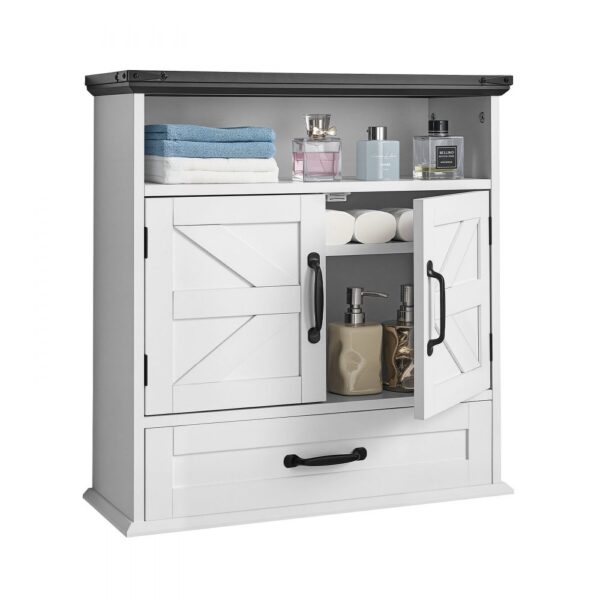 VEVOR Badezimmer Wandschrank Medizinschrank mit 2 Türen & verstellbaren Regalen, Toilette VEVOR Badezimmer Wandschrank Medizinschrank mit 2 Türen & verstellbaren Regalen, Toilette