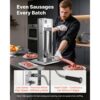 VEVOR manueller Wurstfüller 5 L vertikale Wurstfüllmaschine Fleischfüller mit 2 Geschwindigkeiten – Bild 2
