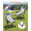 VEVOR Campingstuhl faltbar, Liegestuhl mit 4 verstellbaren Positionen, trägt 100 kg – Bild 5