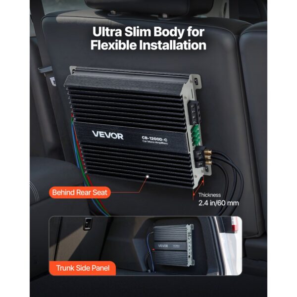 VEVOR Monoblock Autoverstärker 1200 W RMS MAX 1/2/4 Ohm – Bild 5 VEVOR Monoblock Autoverstärker 1200 W RMS MAX 1/2/4 Ohm – Bild 5