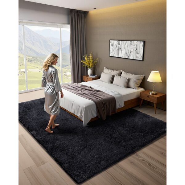 VEVOR Hochflor Teppich 3048x2438 mm, flauschiger Teppich mit dreilagigem Material, 35 mm Florhöhe – Bild 2