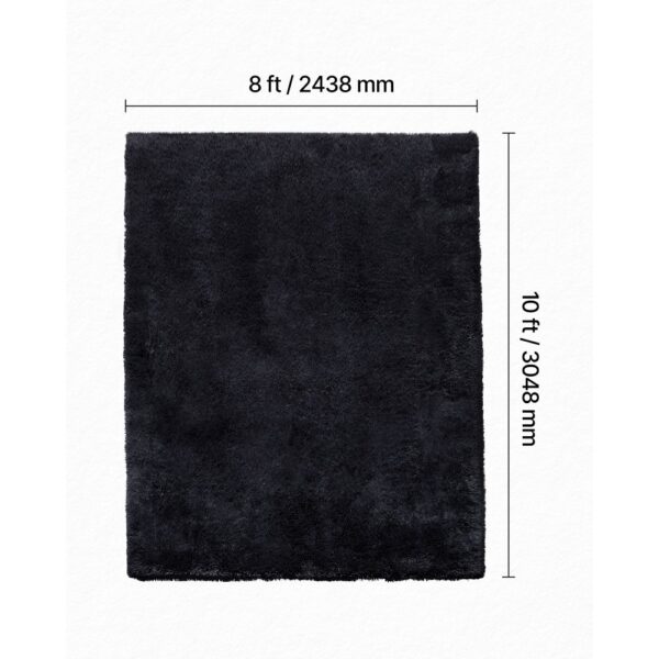 VEVOR Hochflor Teppich 3048x2438 mm, flauschiger Teppich mit dreilagigem Material, 35 mm Florhöhe – Bild 3