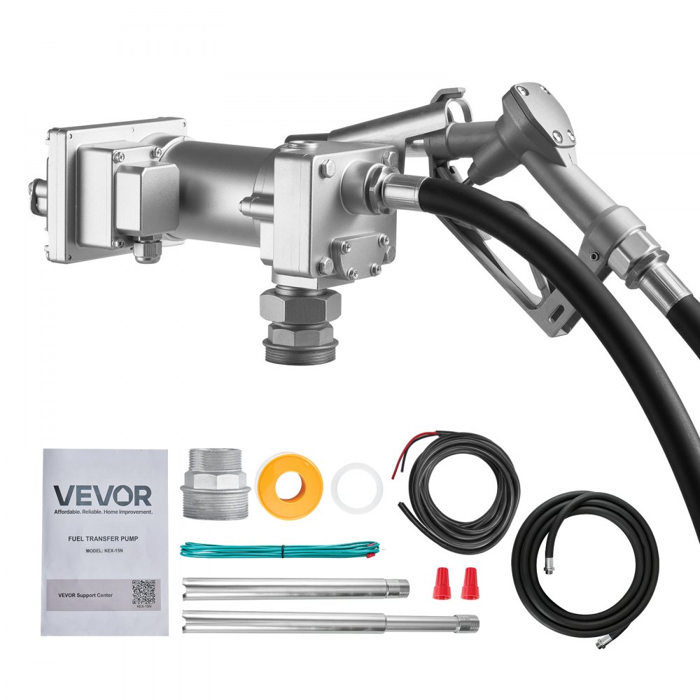 VEVOR Kraftstoffpumpe, 12 V DC, 57 L/min, Dieselpumpen-Set aus Gusseisen, 1/3 PS