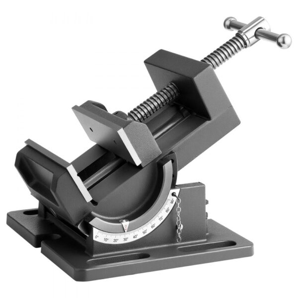 VEVOR Maschinenschraubstock kippbar, 10,795 cm Backenbreite, 0–90° Neigung verstellbar