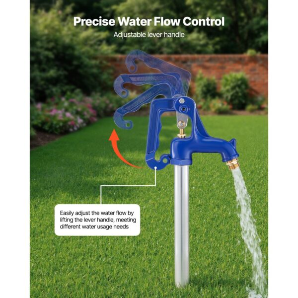 VEVOR Frostsicherer Hofhydrant, 1595 mm, Außenwasserhahn mit 91,4 cm Eingrabetiefe – Bild 2 VEVOR Frostsicherer Hofhydrant, 1595 mm, Außenwasserhahn mit 91,4 cm Eingrabetiefe – Bild 2