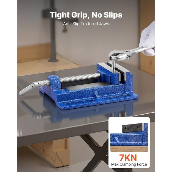 VEVOR Maschinenschraubstock, 10,16 cm Backenbreite, Bohren & Schneiden – Bild 2