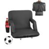 VEVOR Stadionsitz Sitzkissen mit 6 einstellbaren Winkeln, Tribünensitz für Picknicks Strandsport Gaming