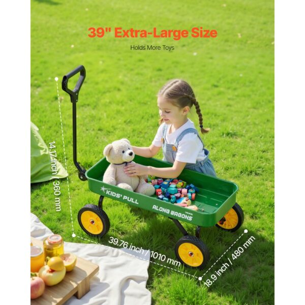 VEVOR Bollerwagen für Kinder ab 18 Monaten, 1010x480x360 mm, Transportwagen Tragkraft bis 80 kg – Bild 4