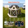 VEVOR Pop-up-Pavillon 3,6 x 3,6 m, 13-seitiges, 360°-Belüftung Sonnenschutz – Bild 3