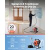 VEVOR Airless-Farbspritzgerät Sprühgerät 900 W 3300 psi, Farbsprühgerät für Wohnungen, Gebäude – Bild 2