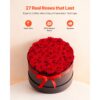 VEVOR 27 Stk. Ewige Rosen in runder Box, konservierter Blumenstrauß, Blumen Geschenkbox für ihre Frau – Bild 2