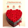 VEVOR 27 Stk. Ewige Rosen in Herzform Box, konservierter Blumenstrauß, Blumen Geschenkbox für ihre Frau – Bild 2
