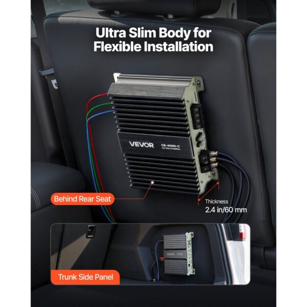 VEVOR Monoblock Autoverstärker 400 W RMS MAX 1/2/4 Ohm – Bild 5
