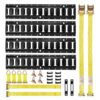 VEVOR E-Track-Zurrschienen-Set, 4er-Pack 0,6 m E-Track-Schienen, 20 Stk
