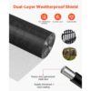 VEVOR Gartenzaun 152 cm x 30,48 m, Machenbreite 1,27x1,27 cm, 1,06 mm verzinkter Maschendraht-Zaun – Bild 4