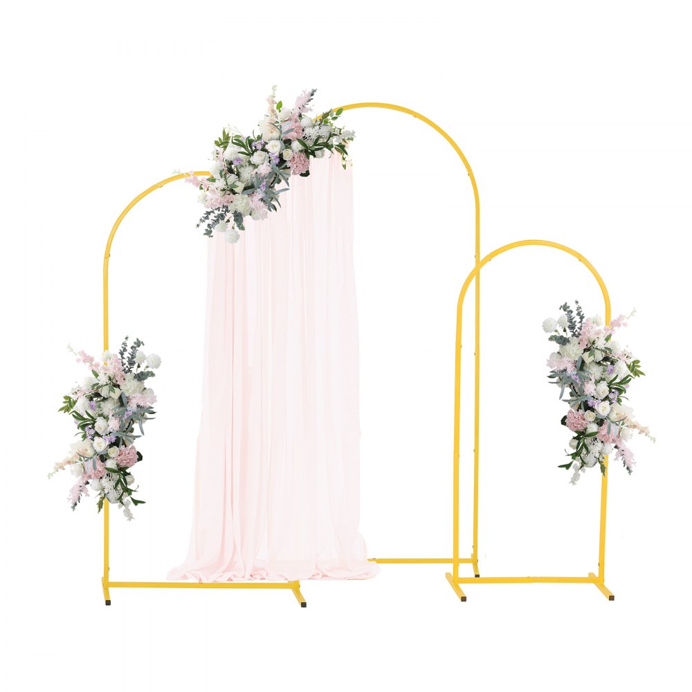 VEVOR Hochzeitsbogen, 3er-Set, 1,2/1,5/1,8 m Hintergrundständer, Feiertage & Zeremoniendekoration