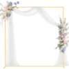 VEVOR Bogenhintergrundständer, 2x2 m, goldfarbener Metall-Hintergrundständer für Hochzeiten