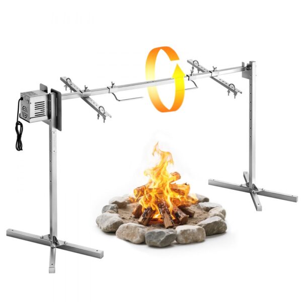 VEVOR Spanferkelgrill Lammgrill Spießbratengrill 1422,4 mm Rotisserie-Grill AC 220-240 V