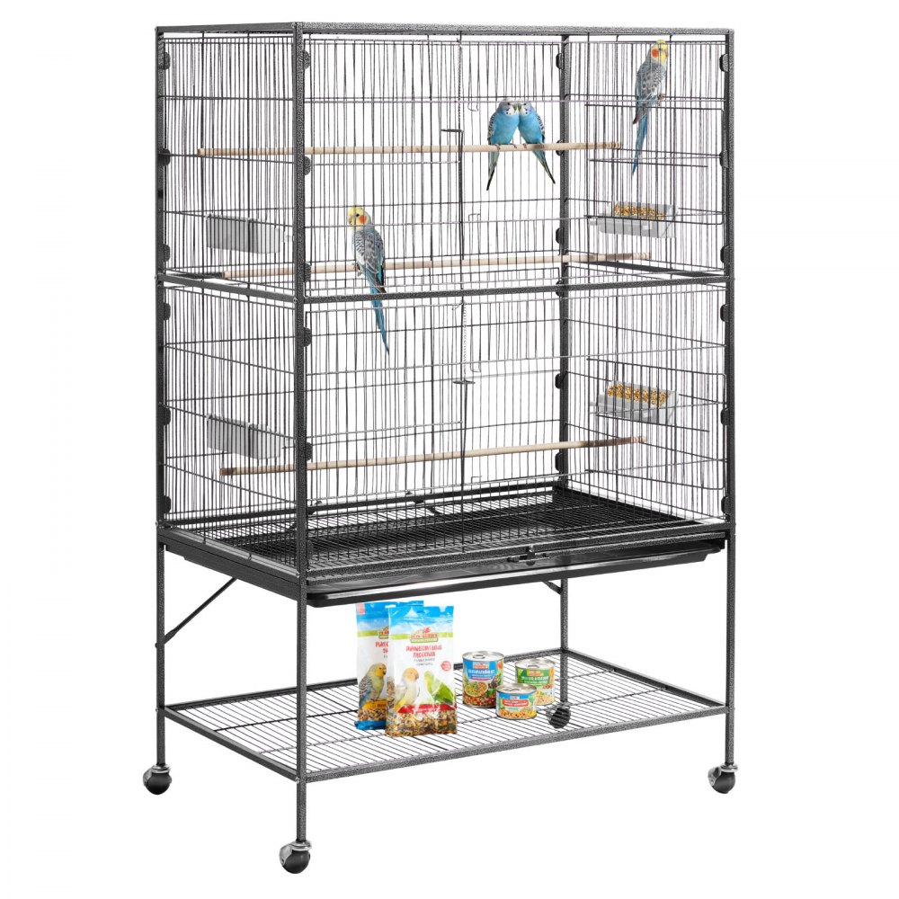 VEVOR Vogelkäfig, 930x580x1510 mm, Vogelvoliere aus Schmiedeeisen mit Sitzstangen