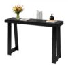 VEVOR Konsolentisch Eingangtisch hinter dem Sofa (118 x 30,5 x 81 cm / L x B x H), Flurtisch Schwarz