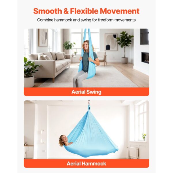 VEVOR Aerial Yoga Hängematte, max. Tragkraft 136,07 kg – Bild 4