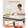 VEVOR Hochzeitsbogen, 2,2 x 1,2 m, Hintergrund Ständer, 1 Set goldfarbener Metallbogen – Bild 5