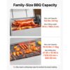 VEVOR Drehspießgrill 38 W Spanferkelgrill Lammgrill Holzkohlegrill (1168,4 mm Grilllänge) mit 60 kg Tragkraft – Bild 3