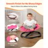 VEVOR Kinderdrehstuhl sensorischer Drehstuhl in Blumenform, 100 kg Tragkraft, Rosa – Bild 5